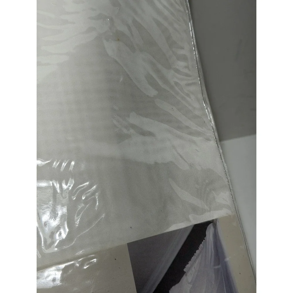 Vintage Mervyn's Home Sheer Curtain Scarf Roma‎ White New